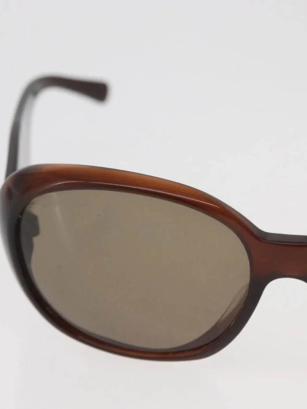 CHANEL Sunglasses plastic Brown CC Auth BA13212